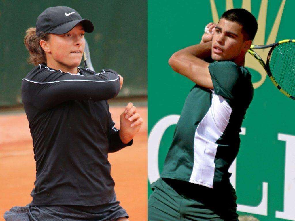 Iga Swiatek and Carlos Alcaraz tennis players